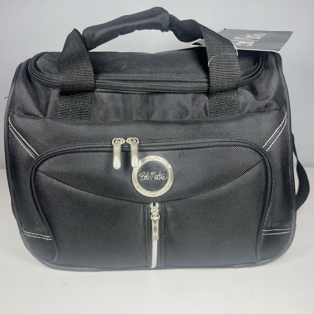 Bob Mackie Black Carry On Bag Vintage New With Tags - Picture 2 of 11